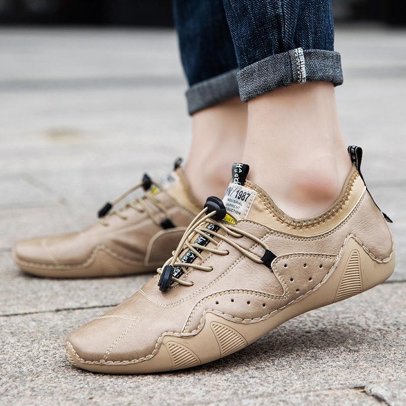 2024 Новые кожаные повседневные туфли мужские кроссовки на плоской подошве удобные мужские туфли ручной работы роскошные модные лоферы высококачественная мужская обувь