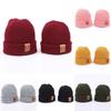 Осень-зима 1 шт. вязаная шапка вязаная шапка детские аксессуары однотонная шапка родитель-ребенок шапка