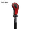Red Black Leather Number Silver Walking Cane Fashion Decorative Walking Stick Gentleman Elegant Cosplay Cane Crosier 93cm