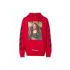 Off-White Толстовка с капюшоном «Мона Лиза», красные мужские топы OMBB029S180030122010