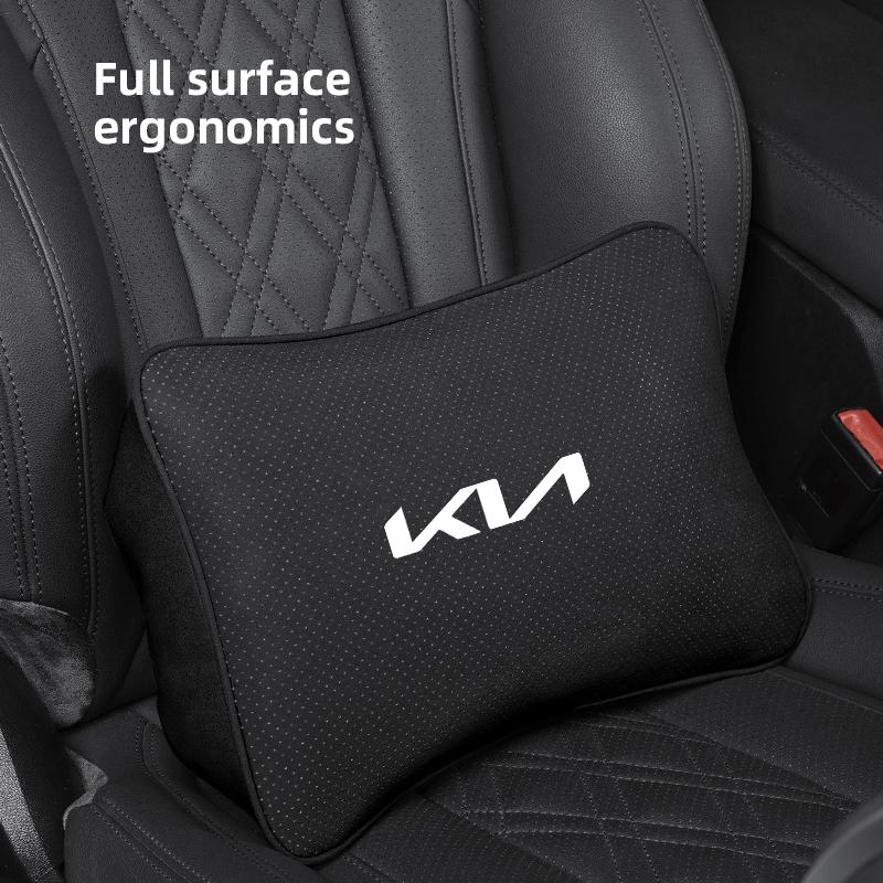 Car Headrest Lumbar Support Auto Interior Seat Cushion Neck Protection Pillow Sticker For KIA EV6 Stinger RIO Sorento Picanto K5 zpjm80