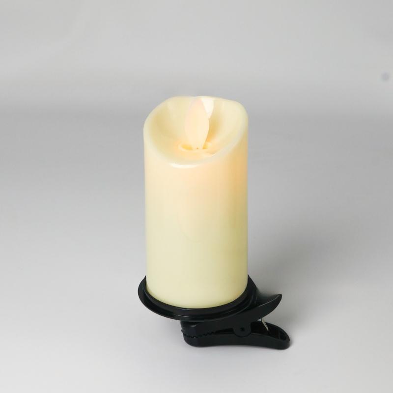 Clip on Electronic Candle for Christmas Trees Plastic Material Christmas Decorations Candle Lamp