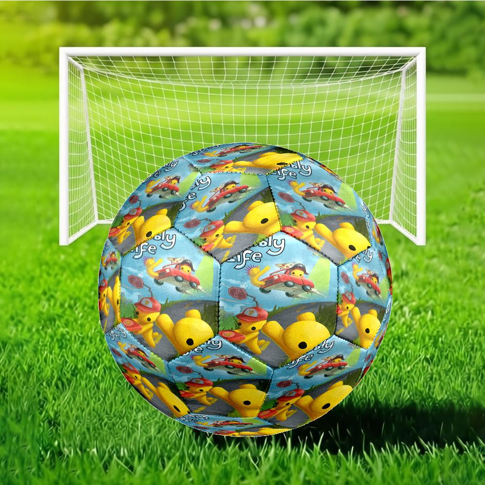 Wobbly Life Adventure Awaits Size 5 Soccer Ball, Suitable for Training and Matches, High-Elasticity, Wear-Resistant Material Gift for Fan
