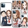 Чехол karakai jouzu no takagi San для iPhone 13 11 14 Pro Max 12 mini, полный чехол для iPhone XR XS Max X 7 8 Plus SE 2020