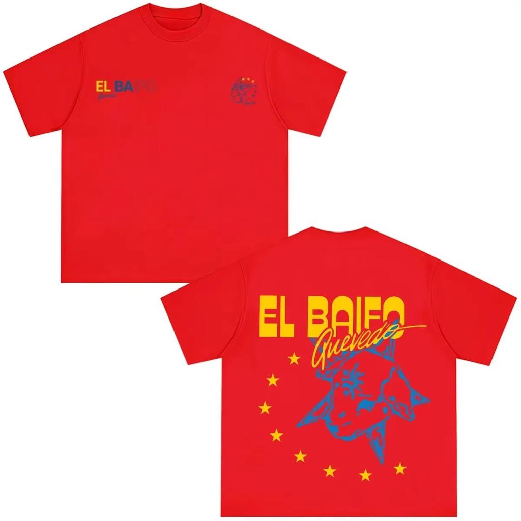Quevedo El Baifo Album 2026 Tour Print T Shirt Summer Fashion Casual Tees Unisex Unisex Fashion Clothing Fans Gifts Unisex