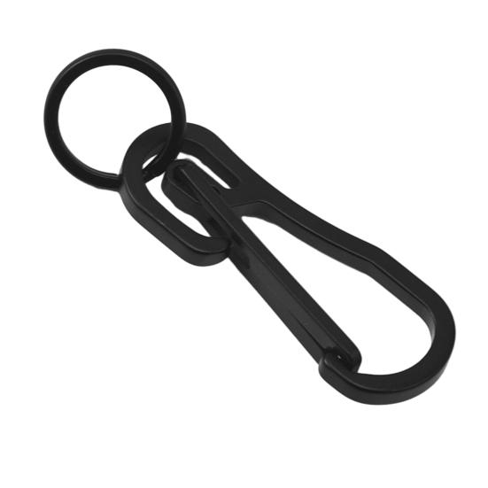 Зажим для брелка, быстросъемный, нержавеющий, устойчивый к коррозии компактный размер, сверхлегкий карабинный ключ