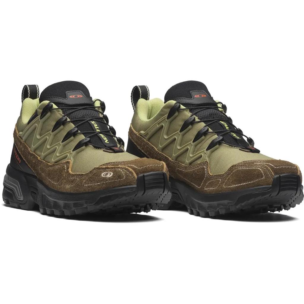 SALOMON Acs+ Escape Classic Удобная Амортизация Поддержка Прочные Легкие Кроссовки с Низким Верхом Унисекс кроссовки Зеленый Коричневый 477951