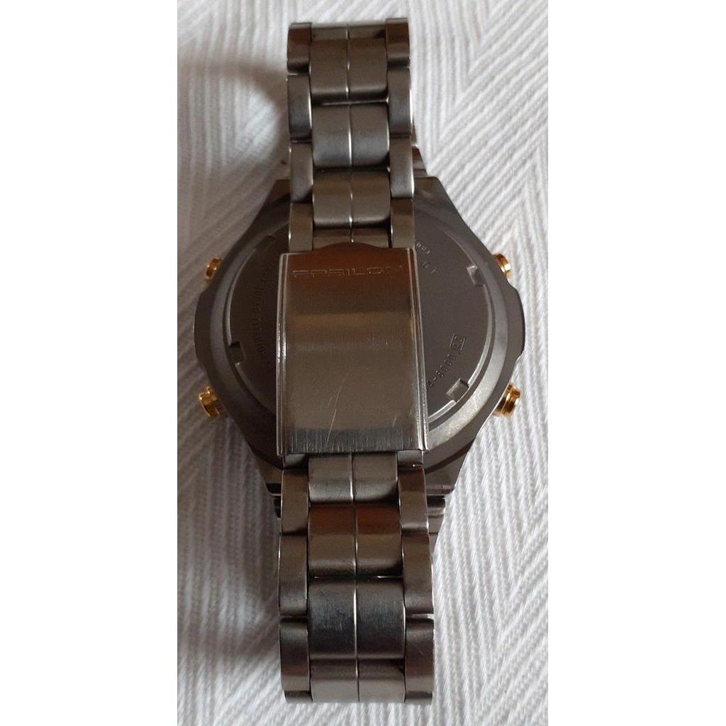 Б/у SEIKO ALBA EPSILON V084-8000 В комплекте коробка Оригинальный ремешок Epsilon Титан