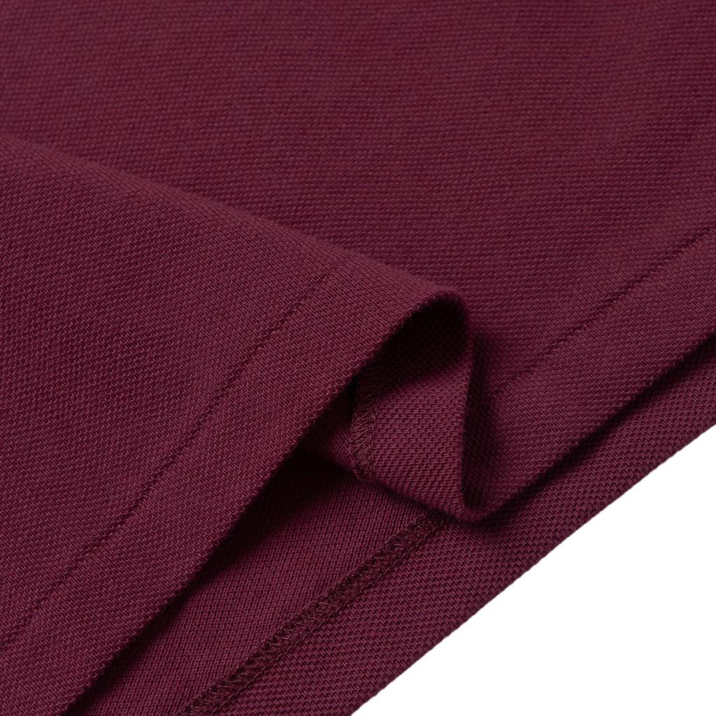 Polo Ralph Lauren FW22 однотонная приталенная рубашка поло с логотипом Three Pony, короткие рукава, мужские топы, красный цвет 1N821994-600