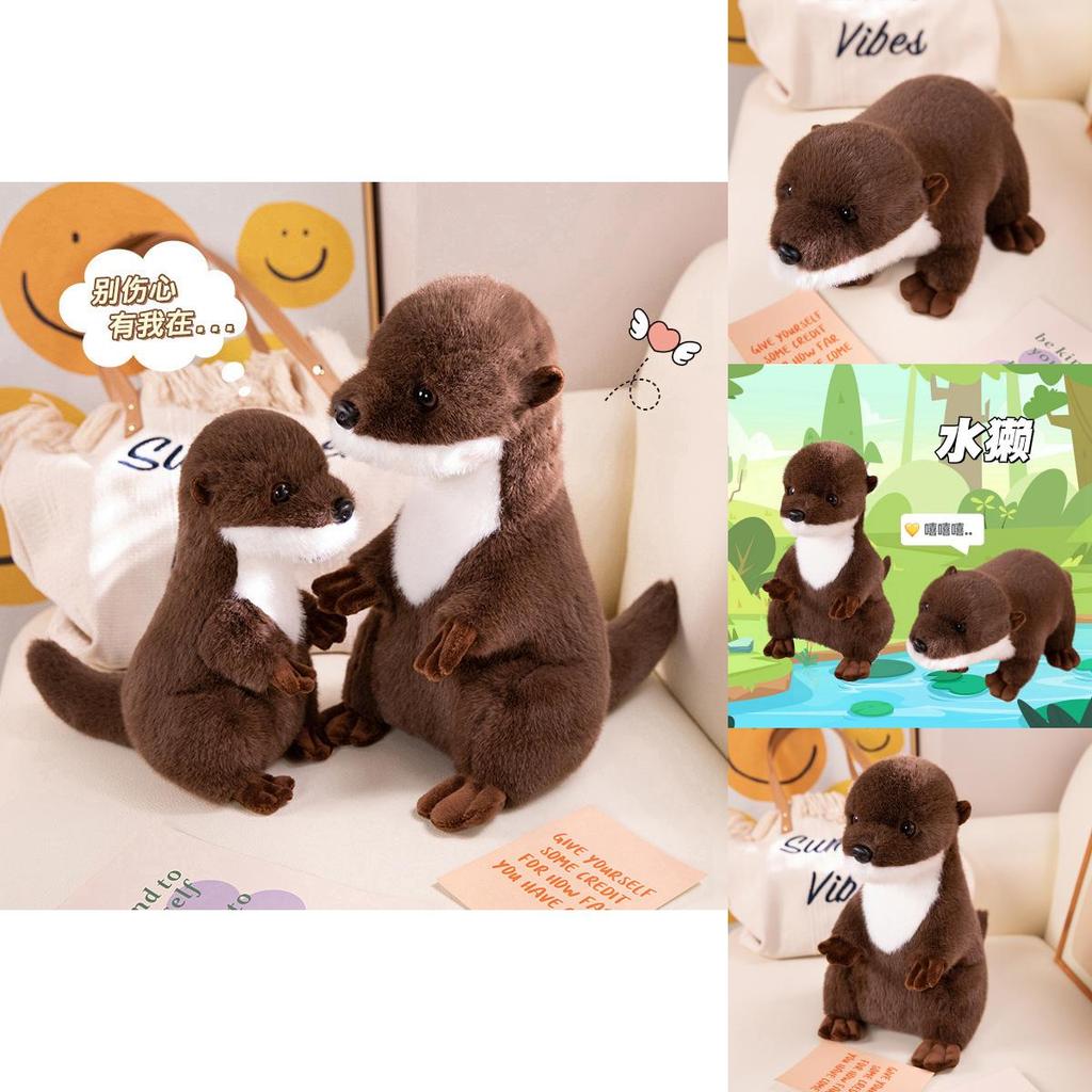 Long Haired Otter Plush Toy Soft Cuddly Stuffed Animal Pillow Gift For All Ages