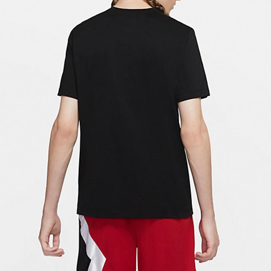 Jordan Дышащая футболка с круглым вырезом, мужские топы, черные CN3589-010