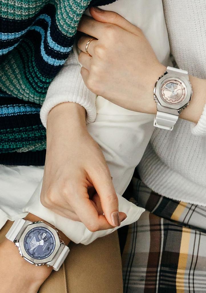 Casio G-Shock PRECIOUS HEART SELECTION Часы с металлическим корпусом GM-2100WS-7AJF Мужские Белые [Официальный японский продукт]