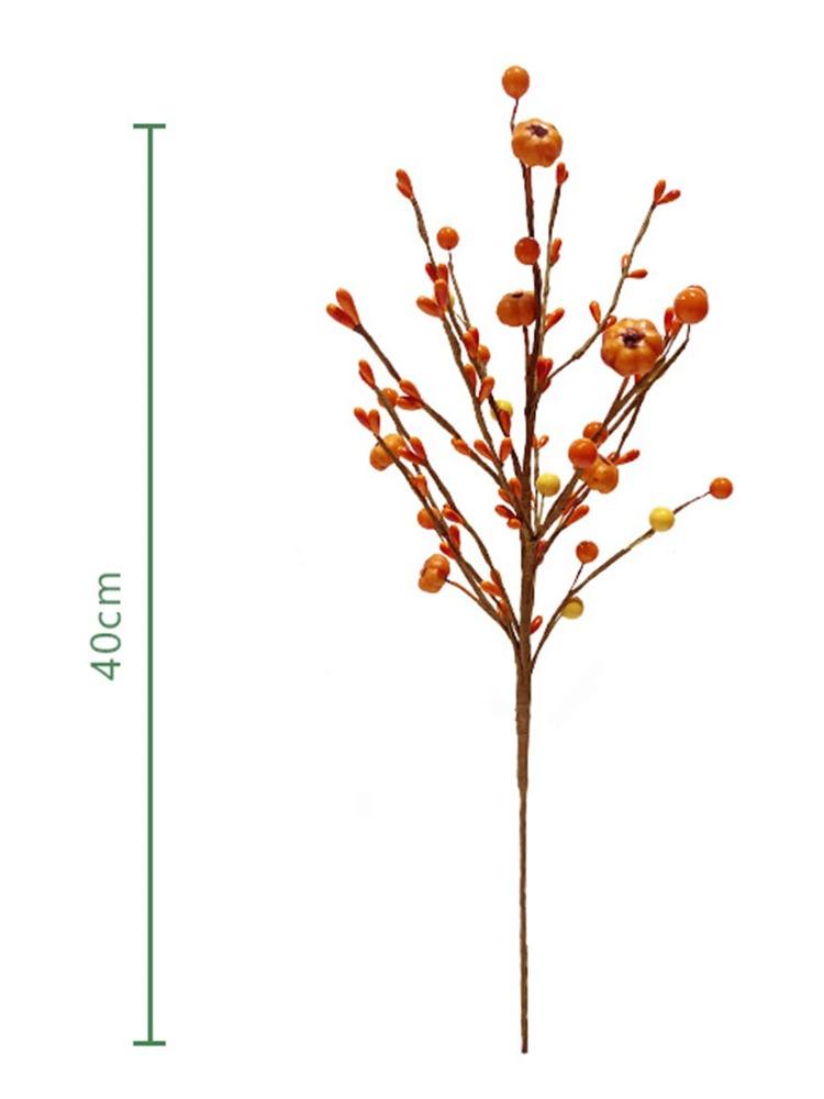 2 шт. искусственная осенняя ягода ветка тыквы осеннее цветочное растение для свадьбы на День благодарения домашний декор своими руками цветочная композиция