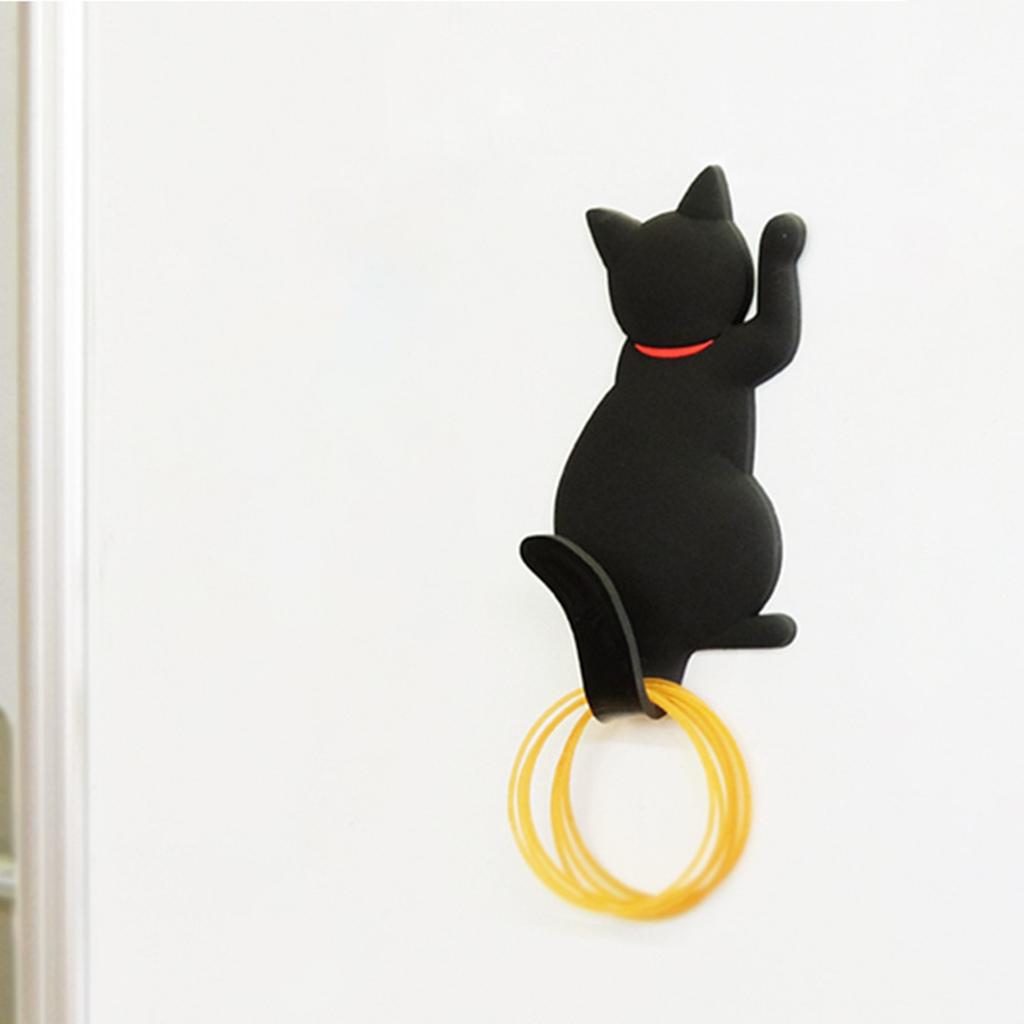 Cat Shaped Magnetic Hook Strong Magnet Key Hanger Japanese Style Decoration For Home Office