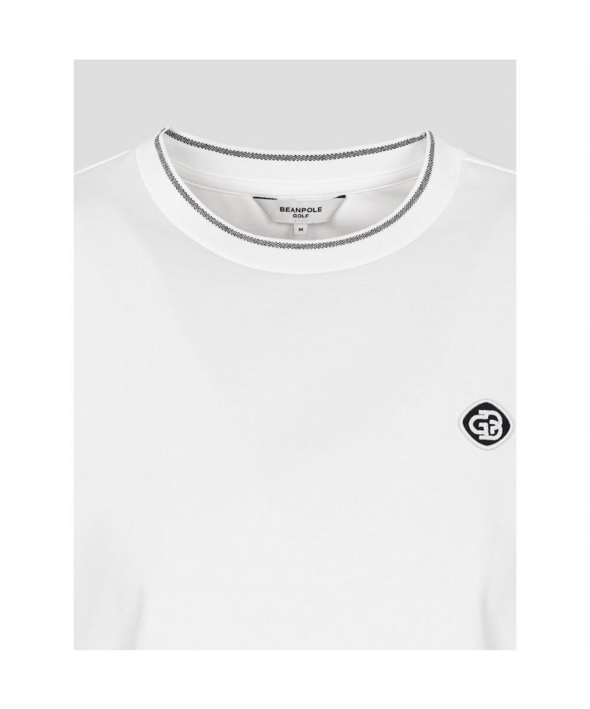 BEANPOLE GOLF Женская футболка с круглым вырезом и короткими рукавами с деталью на спине - Слоновая кость