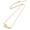 [P2326] - Gold-Plated 'Love' White Gold Necklace