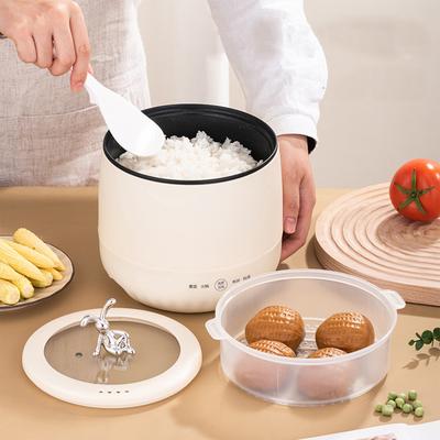 Многофункциональная мини-рисоварка объемом 1,8 л — кастрюля с антипригарным покрытием для приготовления риса, каши, супа и многого другого — идеально подходит для общежития, комплект 220 В