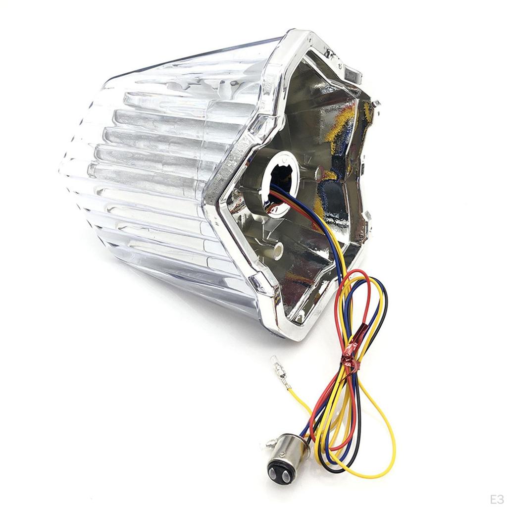 Мотоциклетный интегрированный светодиодный задний фонарь, задний предупреждающий фонарь, простая установка указателя поворота, тормоза