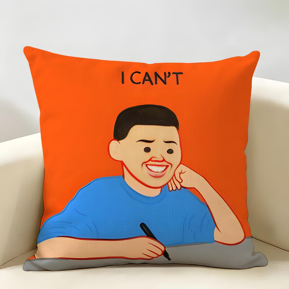 Art JJoan CCornella Cushion Cover Natural Linen Organic Fabric DoubleSided Printing Room Sofa Decor Pillow Case