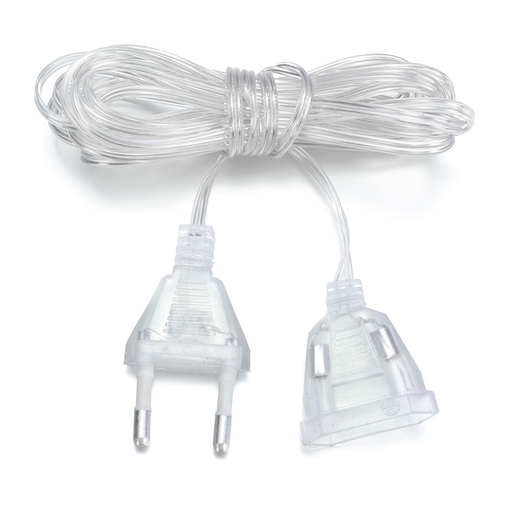 Lantern Line Transparent 3m With Switch Extension Cord 220V Cable Light String Extension Cord