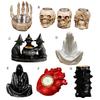 Yousheng Halloween Candle Holder Spooky Resin Grim Reaper Skeleton Human Organ Statue Tabletop Tea Light Holder for Home Office Kitchen Mantel Decor