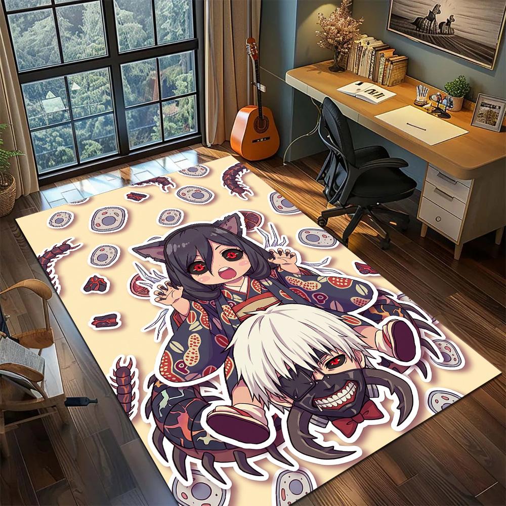 Tokyo Ghoul  Carpet Floor Mat Large Area Gamer Bedroom Washable Non Slip Home Room Decor YUN6512
