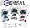 Toy Lob Pocket Robot, Communication Robot, Smart Robot, Mini Robot, Talks, Dancing, Music, Lights, English, Japanese Instructions Included (White)