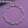CHSHINE 925 Sterling Silver Chain Bracelet For Women Wedding Party Fashion Charm Jewelry