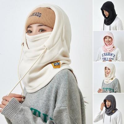 Ветрозащитная шапка-бини, утолщенная балаклава, модная шапка для защиты ушей, унисекс