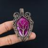 Tree Of Life Ruby Pendant Gemstone Jewelry, 999 Copper Wire Wrapped Handmade Pendant, Latest Design Jewelry