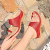 New Fashion Women Comfortable Platform Flat Sandals Breathable Shoes Hollow Flip Flops Orthopedic Bunion Corrector