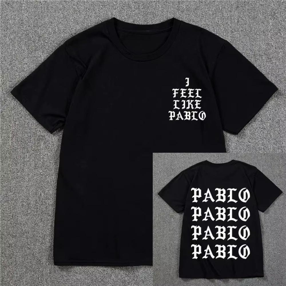 2026 New Kanye West Pablo T Shirt Unisex I Feel Like Paul Print Tshirt Season Sporty TShirt Hip Hop Social Club Rapper Tee Top