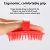 Yousheng Finger Buckle Design Круглая щетка-игла для мытья шампунем Корень волос Зуд кожи головы Массажная расческа Принадлежности для волос