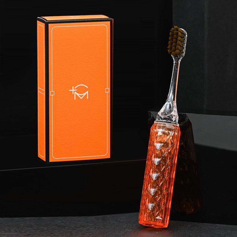 1/2 шт. Зубная щетка с мягкой щетиной, Зубная щетка, Съемная ручка для губной помады, Для мужчин и женщин, Дорожный размер, Инструмент для ухода за зубами