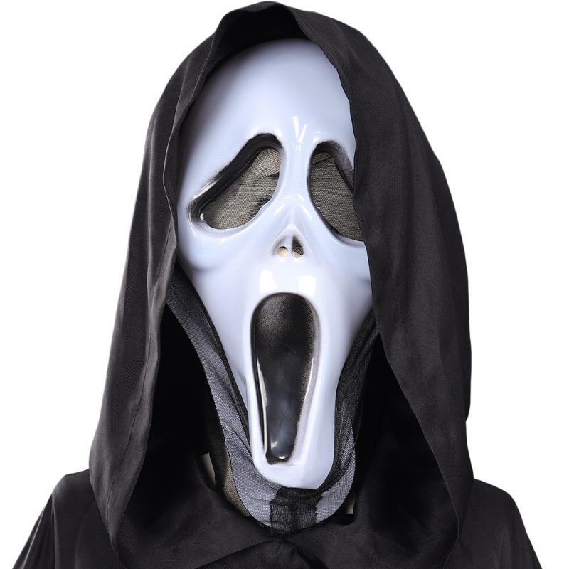 Ghostface Killer Cape Mask Suit Men's, Horror Movie, Halloween Suit