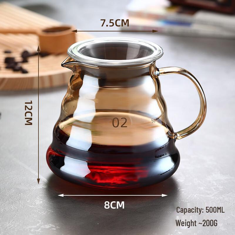 Кофейный горшок для совместного использования Jiaqi Amber Cloud Glass