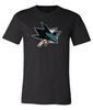 Футболка с потертым логотипом San Jose Sharks S-6XL Отслеживание!!