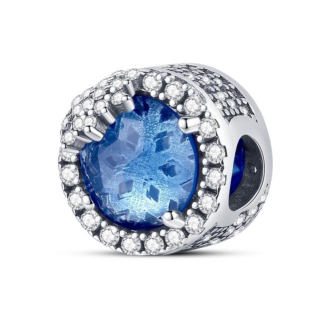 Ocean Blue Cz Бусина 925 Серебро Морская Черепаха Земляная Сова Шарм Подходит для нового браслета Летняя серия Ожерелье с подвеской