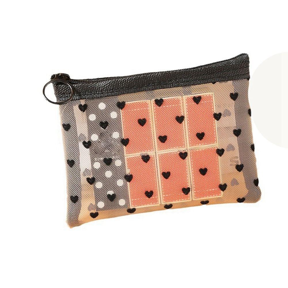 Прозрачная косметичка в форме сердца для женщин, многофункциональная сумка-органайзер для губной помады