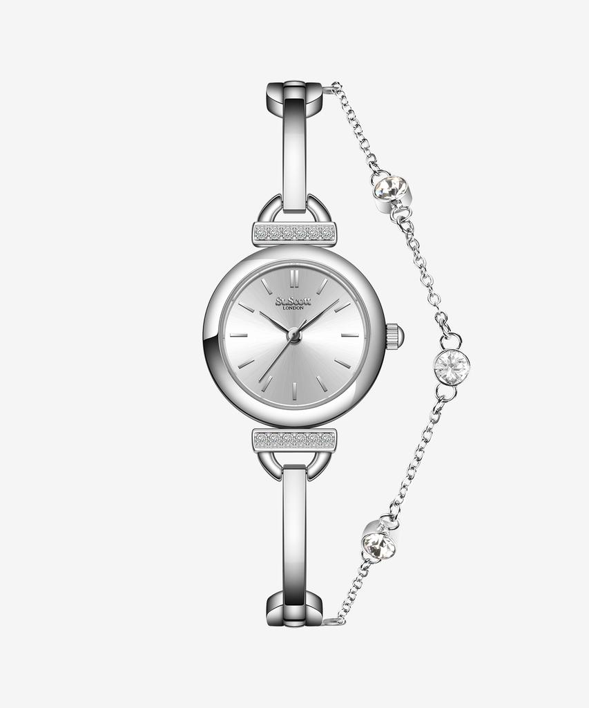 Женские часы-браслет Orwell Layered Bangle Watch - Серебристый / St5071Sss
