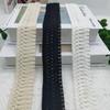 4cm Wide 10yards/lot 3color Available Black/Beige/Paper White Beautiful Cotton Fringe Lace Beige Tassel Lace Trim Curtain Lace Sewing Craft Material