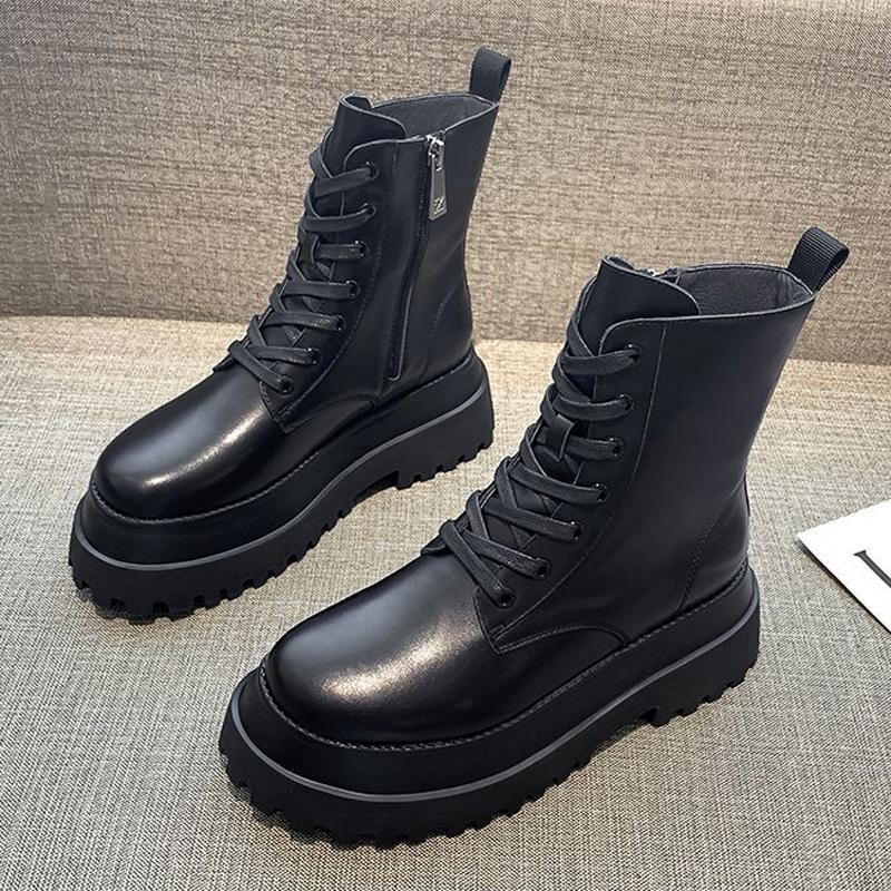 Мода 2024 года, белые ботинки, мягкие ботильоны из искусственной кожи, женские ботинки на платформе для мотоциклистов, женские осенне-зимние туфли, женские короткие ботинки в готическом стиле