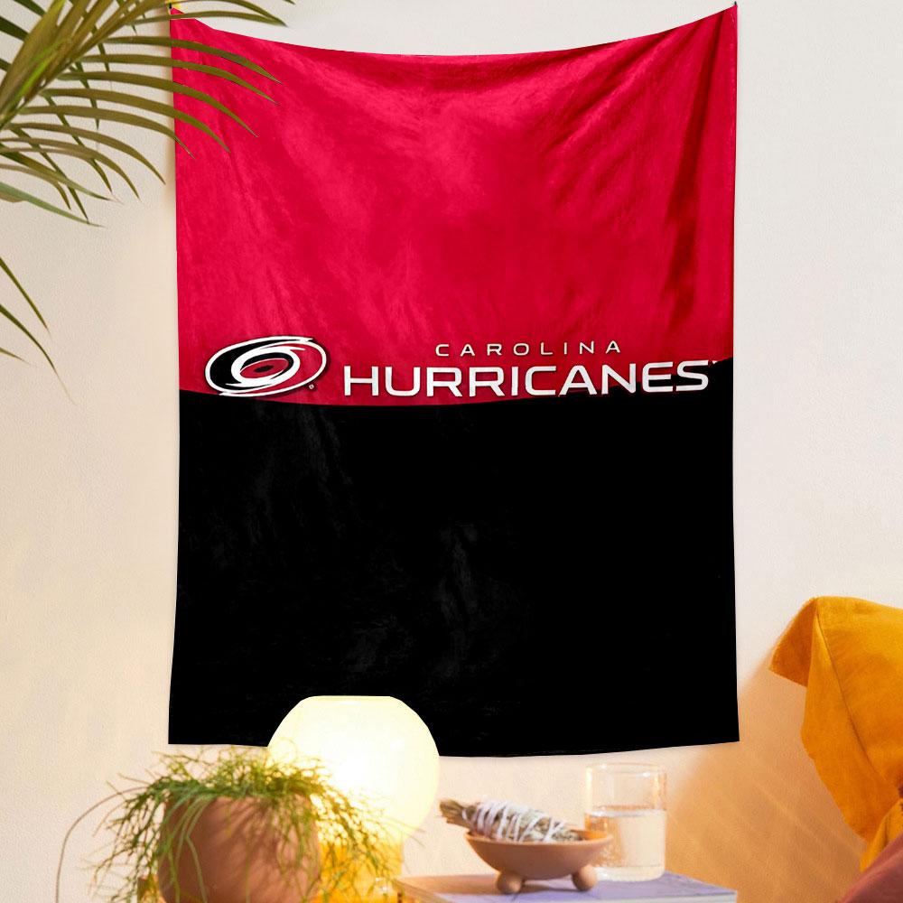 Carolina Hurricanes Red and Black Design Patterned Tapestry Decorative Wall Hanging, Home Bedroom Living Room Decor