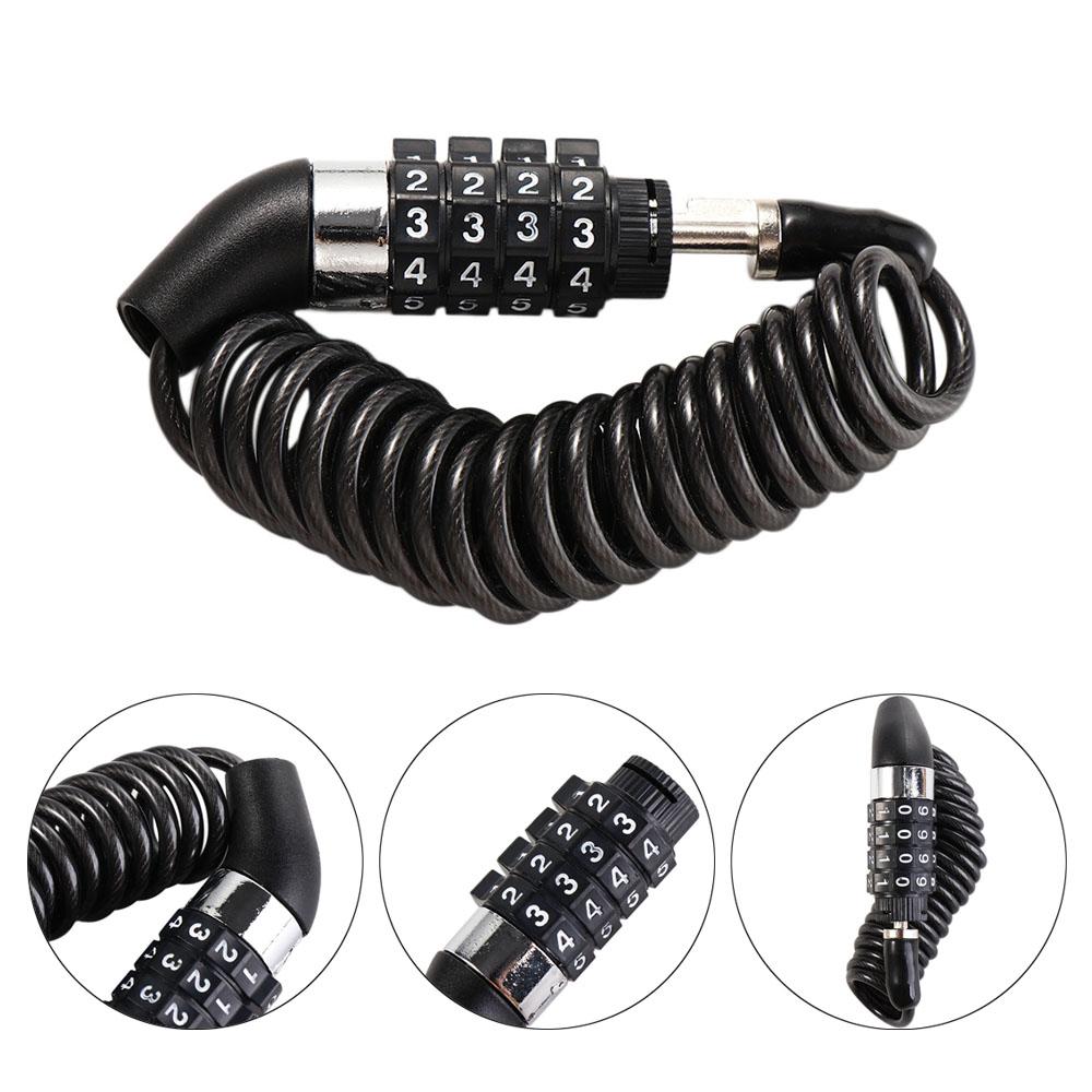 Parts Bicycle Chain Lock Password Lock Security Lock Steel Cable Lock Bike Lock Bicycle Lock