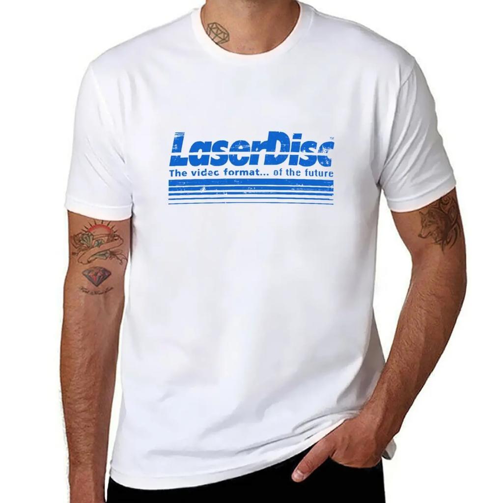 Laserdisc TShirt graphic t shirts vintage anime Short sleeve tee Unisex