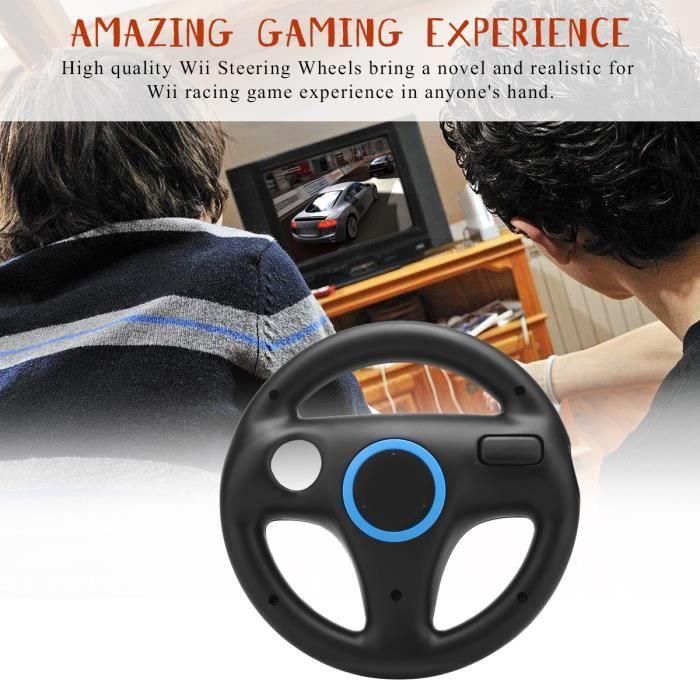 Steering Wheel - Mario - Racing Wheel Controller - White - Compatible Nintendo Wii - ABS