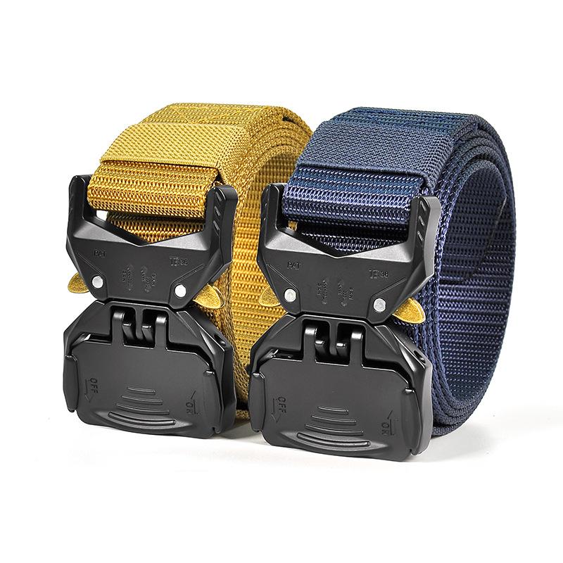 Новый мужской нейлоновый ремень с тактической пряжкой, повседневная рабочая одежда, быстросъемные уличные ремни, универсальная спортивная одежда, брючный ремень Tide