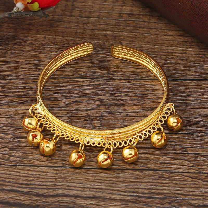 Браслет Dai Yunnan Golden Bell Винтажный Экзотический Богемный Браслет Танцевальный Браслет Аксессуары Женщины