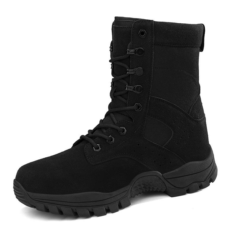 Large Size Combat Military Boots Men's Outdoor Field Training Battlefield High Top Tactical Boots Desert Jungle Training Combat Boots
