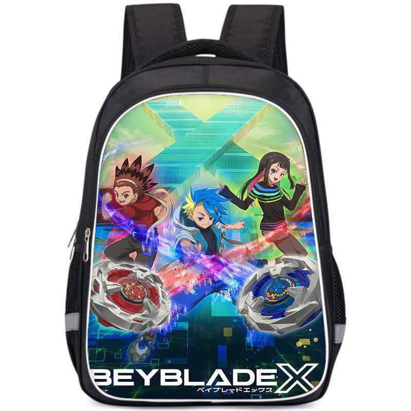 Школьный рюкзак Beyblade X Просторное отделение Унисекс сумка для повседневного использования